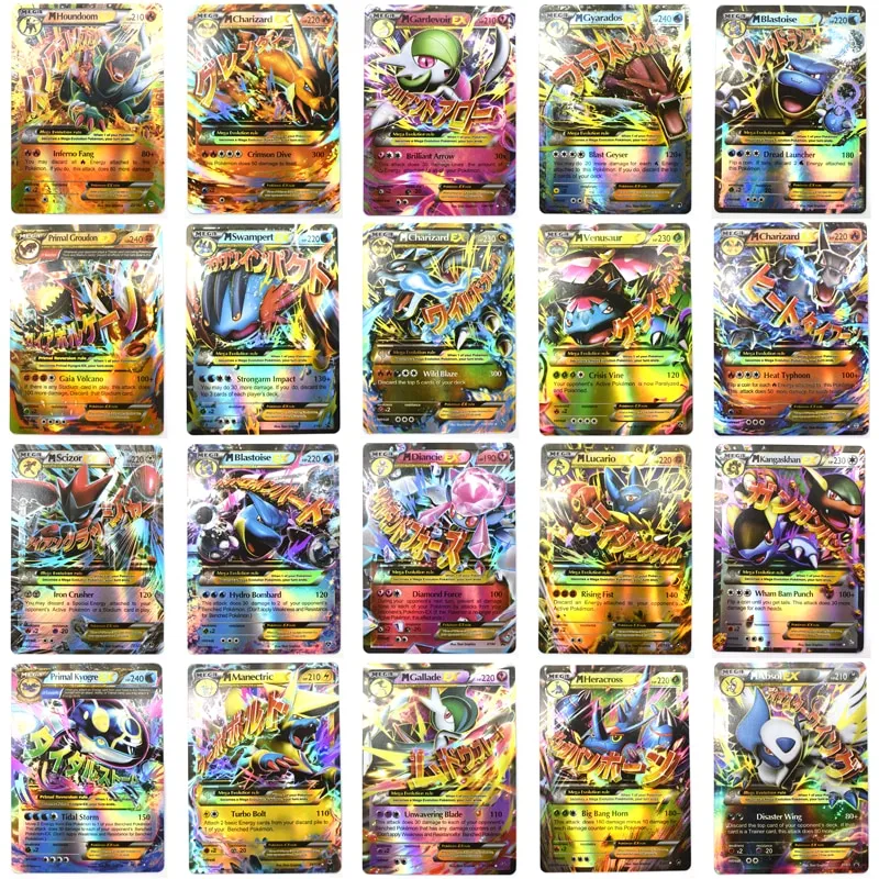 31pcs New Pokemon Metal Cards Charizard Pikachu Eevee Ho-oh Gx Vmax Ex  Shining Game Card Trading Collection Cards Toys - Game Collection Cards -  AliExpress