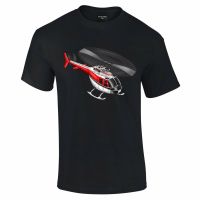 เสื้อยืดแขนสั้น คอกลม พิมพ์ลาย Bell Jet Ranger Helicopter แฟชั่นยอดนิยม  AF9Y