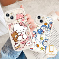 MissConnie เคสนิ่มสำหรับ Vivo Y02 Y02s Y16 Y20 Y21 Y11 Y22 Y17 Y35 Y15s Y15 Y12 Y22s Y21s Y15A Y30 Y33s Y51 V25 V25E Y91C Y12i Y20i Y31 Y22s V23E V23การ์ตูนน่ารักโดราเอมอนฮัลโหลคิตตี้