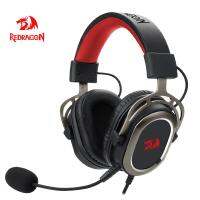 REDRAGON H710 Pro Helios หูฟังสำหรับเล่นเกมไมโครโฟนตัดเสียงรบกวน,7.1 USB Surround ชุดหูฟังคอมพิวเตอร์หูฟัง EQ Controller