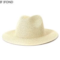 Cappelli Di Paglia Estivi Solidi Per Donna Uomo Bambini Bambino Ragazza Protezione UV Cappello Da Sole Pieghevole Viaggi Allapberto Spiaggia Cappelli Fedora Fedallingroso