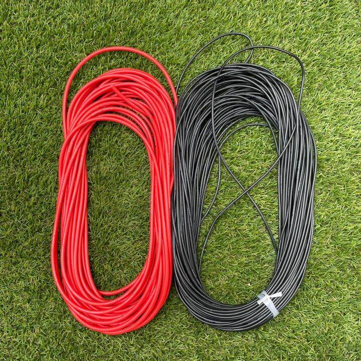 สายซิลิโคน-10awg-สีดำและสีแดง-ราคาต่อเมตร