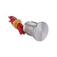 PS001 IP68 waterproof 12mm flat head momentary Aluminum oxidation small piezo switch