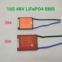 BMS 16S 48V 20A 30A สำหรัแตเตอรี่ลิเธียมฟอสเฟต Lithium Phosphate LiFePO4 3.2 V Battery Management System