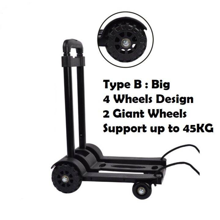 Lightweight Portable Luggage Carts Travel Trolley Luggage Carrier Lazada