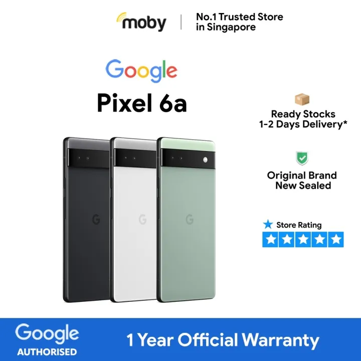 Google Pixel 6a 5G / Pixel 5a 5G 128GB Mostly Black 1 Year Official