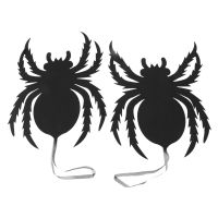 Indoor and Outdoor Halloween Hanging Door Decorations and Wall Signs, For Home, School, Office, Party Decorations, Set of 2 - Spiders