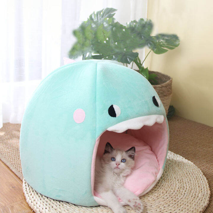 new-cave-cat-house-pet-bed-tent-lounger-dog-basket-mat-puppy-kittens-warm-cozy-house-kennel-cushion-supplies-bed-for-cats