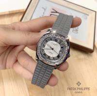 นาฬิกาข้อมือPATEK  PHILIPPEนาฬิกาสายซิลิโคลน- ขนาดหน้าปัด 34 mmสวยหรูงานเนี๊ยบสุดๆ  พร้อมกล่องแบรนด์ เลือกสีตามภาพ