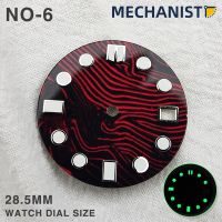 MECHANIC WATCH STERILE DIAL 28.5MM MODIFIED ACCESSORIES KANAGAWA ALL LUMINOUS NH35A LITERALLY FIT THE NH35/4R Calibre