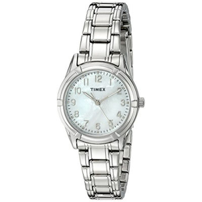 Timex Womens Easton Avenue Watch Silver-Tone/Mother of Pearl