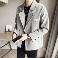 ZZOOI 2022 New Suits for Men Casual Jackets Tops Clothing Elegant Luxury Blazers Male Slim Fit Outcoat Original Boyfriend Coats