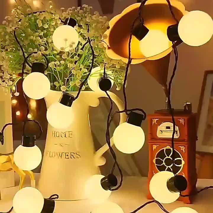 LED G50 Globe String Light ,5M 20 Blubs, Connectable, 220V, Fairy Light