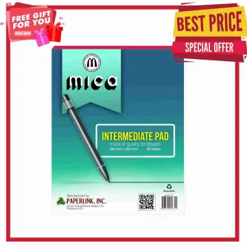 Pad Paper (Mica) Quiz Pad 1/4 size 100 mm x 125 mm 80 leaves 60 gsm -  Supplies 24/7 Delivery