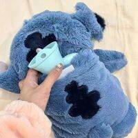 Turo Stitch Plush กระบอกน้ำร้อนอะนิเมะผู้หญิงบ้านเติมน้ำที่อุ่นมือของขวัญสำหรับแฟนสาวมอนสเตอร์ตัวน้อย