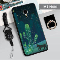 เคส TPU นิ่มสำหรับ Meizu M1เคสโทรศัพท์โน๊ทกล่องคลุมทั้งหมดพิมพ์ลายป้องกันการตกหล่น Tputhone ฝามีที่ถือวงแหวนและเชือก