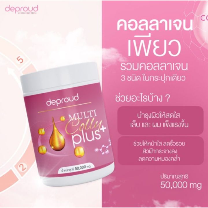 ดีพราวด์-มัลติ-คอลลี่-พลัส-deproud-multi-colly-plus-50-000-mg-น้ำหนัก-50-กรัม