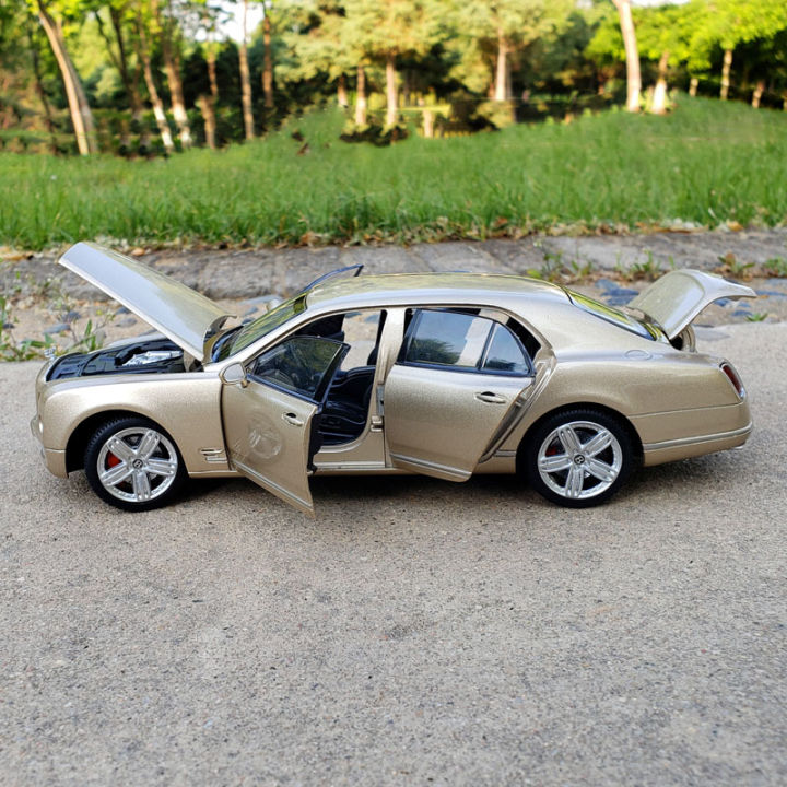 1-24-เบนท์ลีย์mulsanneอัลลอยรถรุ่นเดิมจำลองโลหะรถรุ่นการเก็บของขวัญรถของเล่น