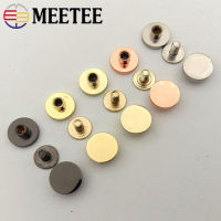 Meetee 10Pcs 1015mm Metal Rivet Nails Round Screw Bag Hardware Decorative Studs Button DIY Twist Snap Hook Clasp Accessories