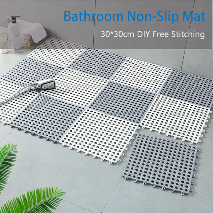 Bathroom anti-slip mat shower room bath waterproof mat home anti-fall  splicing toilet toilet toilet