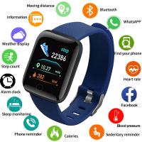 ◕✉┋ 116plus Smart Bracelet 1.44 TFT Single-touch Screen Sports Watch Men Long Standby Health Monitor IP67 Waterproof Smartwatches