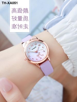 Childrens watch girl junior high school primary students cute cartoon 6 years old and above 10 pointer waterproof electronic