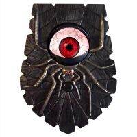 LED Halloween Decorations Doorbell Decor Light Glowing One-Eyed Spider Doorbell with Sound Party Decoration