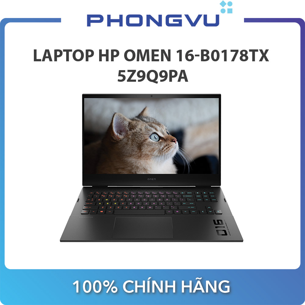 Máy tính xách tay/ Laptop HP OMEN 16-b0178TX (5Z9Q9PA) (i5-11400H) (Đen)