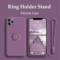 Case For iPhone 12 Case Silicone Ring Holder Coque Cover For iPhone 11 12 Pro Max XR Mini X XS Max 7 8 Plus 8P SE 2020 Mini Case