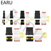 【YF】 5 sets 1P 2P 3P 4P 5P 6P AMP 1.5 Super Seal Waterproof Electrical Wire Cable Connector Male Female Plug for Car Auto Xenon lamp