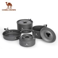 ♣ﺴ CAMEL CROWN เครื่องครัวอลูมิเนียมอัลลอยด์ แบบพกพา สําหรับตั้งแคมป์กลางแจ้ง