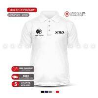 Microfiber Polo T-Shirt Sulam New Proton X50 Logo Turbo Engine Club x70 X50 OCM Dry Fit Baju Embroidery Fashion Jahit