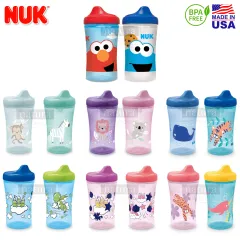 NUK Sesame Street Active Sippy Cup, 10oz, 2 Pack, Elmo and Cookie Monster