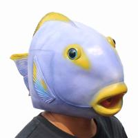 Tropical Fish Costume แปลกใหม่ปาร์ตี้ฮาโลวีนหน้ากากหัวยางจัดส่งฟรี
