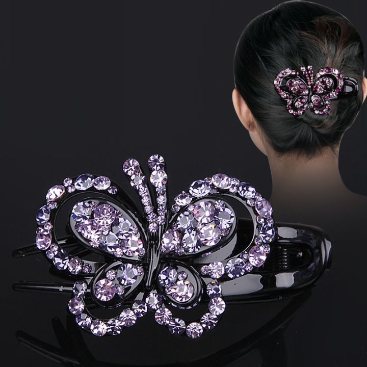 korean-version-butterfly-crystal-three-tooth-duckbill-clip-rhinestone-insert-comb-womens-fashion-hair-accessories