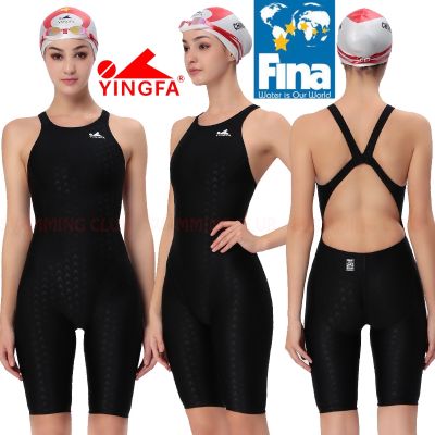 Yingfa FINA ชุดว่ายน้ำวันพีซ สำหรับแข่งว่ายน้ำ