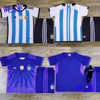 Most popular 【WLGW】Football Jersey Kids Jersey 2022-2023 Argentina Jersey Home Away Children Shirt Soccer Jerseys