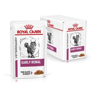 [ ส่งฟรี ] Royal Canin Early Renal อาหารประกอบการรักษาชนิดเปียก แมวที่เป็นไตระยะเริ่มต้น*(12ซอง)*