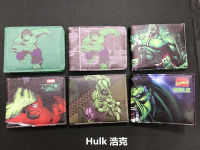 Hulks กระเป๋าสตางค์ผู้หญิงผู้ชาย1ช่องซิป2ช่องเสียบการ์ด,2ช่องใส่ธนบัตร Dompet Koin PU 1ช่องใส่อัลบั้มรูป