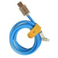 120W 6A Super Fast Charge Type-C Liquid Data Cable for Smart Phone Pixel Bold Blue 1M