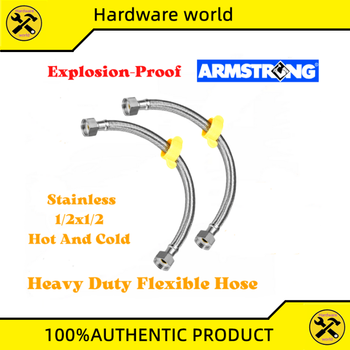 Armstrong Water Pipe Supply Hose Sink Stainless Flexible Hose Hot And Cold 1/2x1/2 Lazada PH