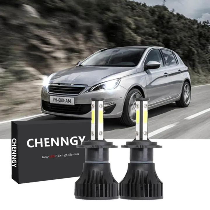 FOR Peugeot 308 (T9) 20072017 2pc H7 LED Headlamp HeadLight Light
