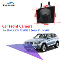 HD CCD รถด้านหน้าที่จอดรถ Night Vision บวกกันน้ำโลโก้กล้องสำหรับ BMW X4 F25 F26 3 Series 2011 ~ 2015 2016 2017