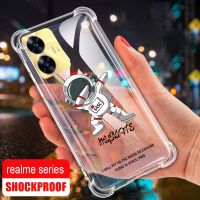 Realme เคสซิลิโคนใสสำหรับนักบินอวกาศนาซ่า,C30 C31 C33 C35 C55 C30S ทนทานทนทานกันกระแทก