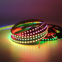 Narrow 4mm5mm8mm DC 5V WS2812B Led Strip light WS2812 5050 3535 RGB Individually Addressable Pixel Stripe S type PCB 0.5-2m