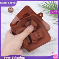 Water Leaves แม่พิมพ์ซิลิโคนสัตว์ hippo Lion Bear Shape ช็อกโกแลตสบู่เค้ก DIY เครื่องครัว