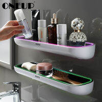 ONEUP Wall-mounted Bathroom Shelf Shower Storage Rack Organizer For Bathroom Accessories Sets Drainage Shelf Toilet Storage Rack