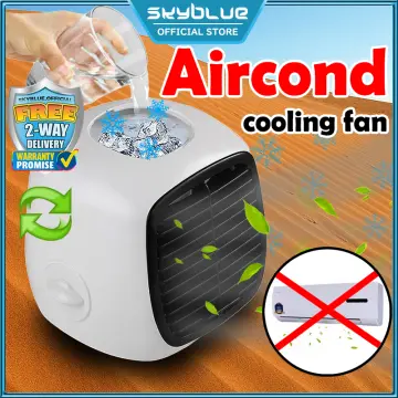 Fan with hot sale ice compartment