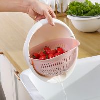 【CW】 Drain Basket Vegetable Washing Strainer Cleaning Sieve Drainer Filter Tools