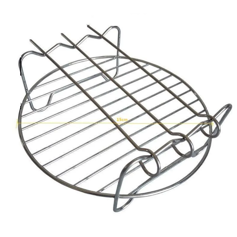 8 Inches Air Fryer Accessories Pizza Tray Grill Toast Rack Steam Rack  Insulation Pad 3.2qt-5.8qt